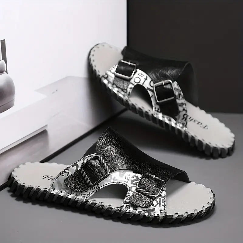 Enzo - Stijlvolle sandalen met stiksels voor heren