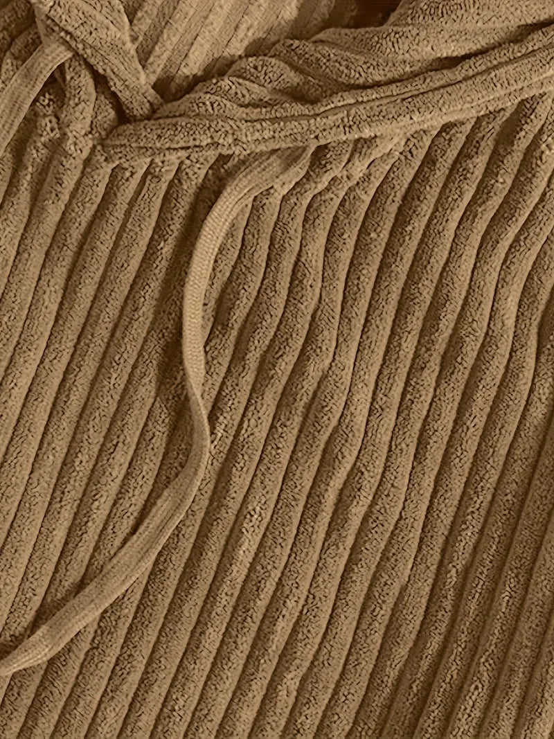 RetroRidge HoodBlend - Trui met capuchon en corduroy stijl voor heren