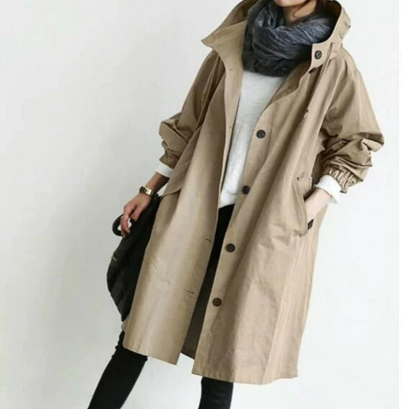 Waterafstotende trenchcoat