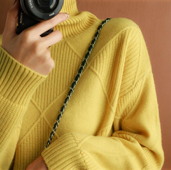 GISELE | Warme gebreide trui met col