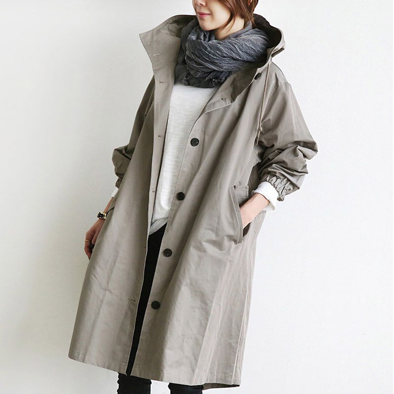 Waterafstotende trenchcoat