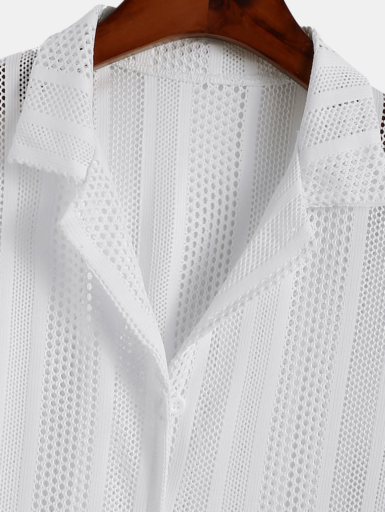 Shirt met netstructuur