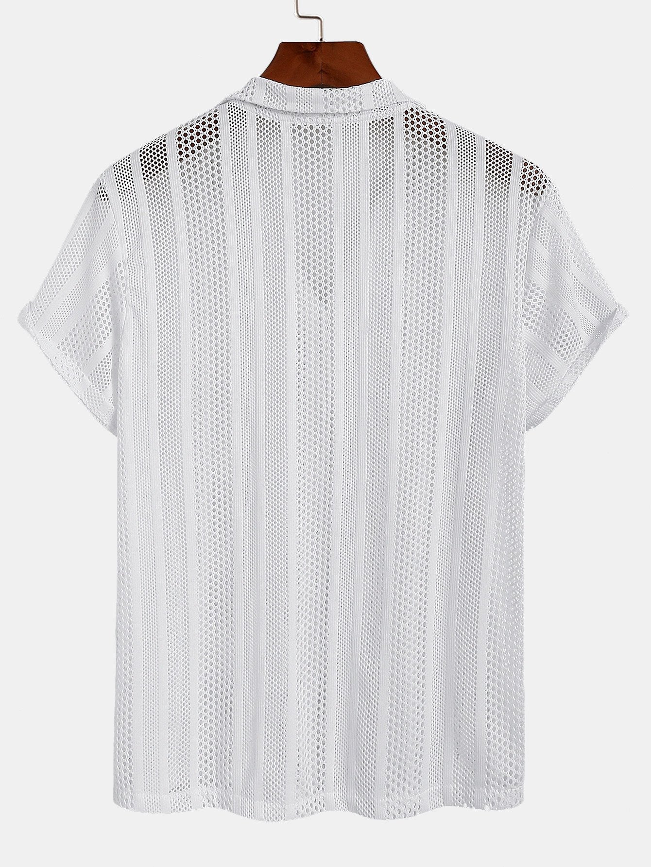 Shirt met netstructuur