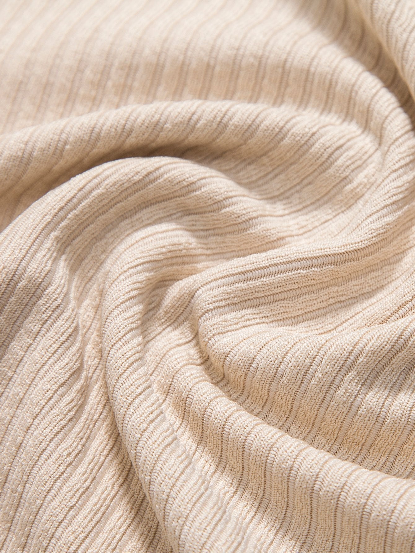 Gebreide geribde Zip Polo & Korte Broek