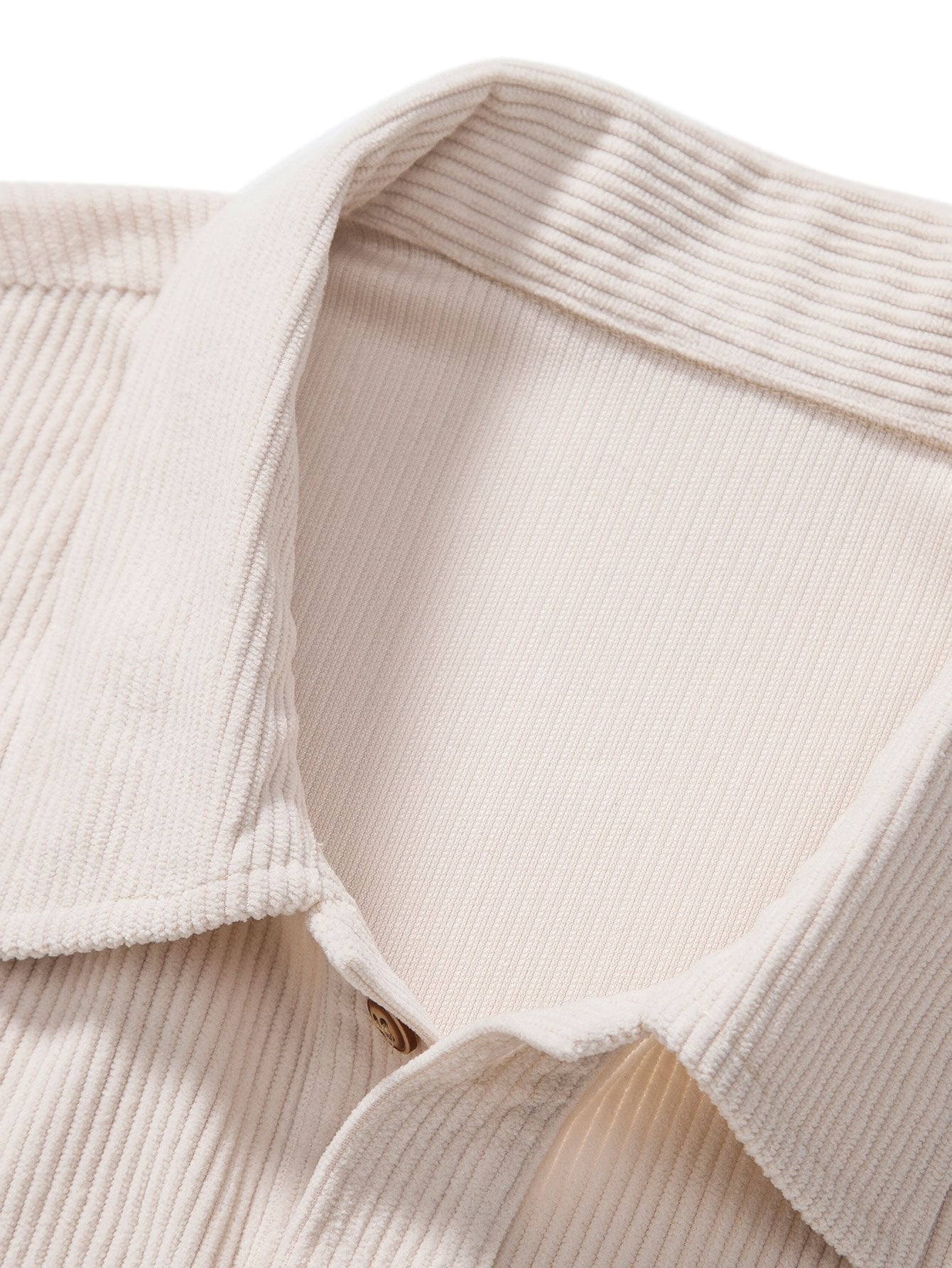 Corduroy poloshirt met korte mouwen & Corduroy shorts