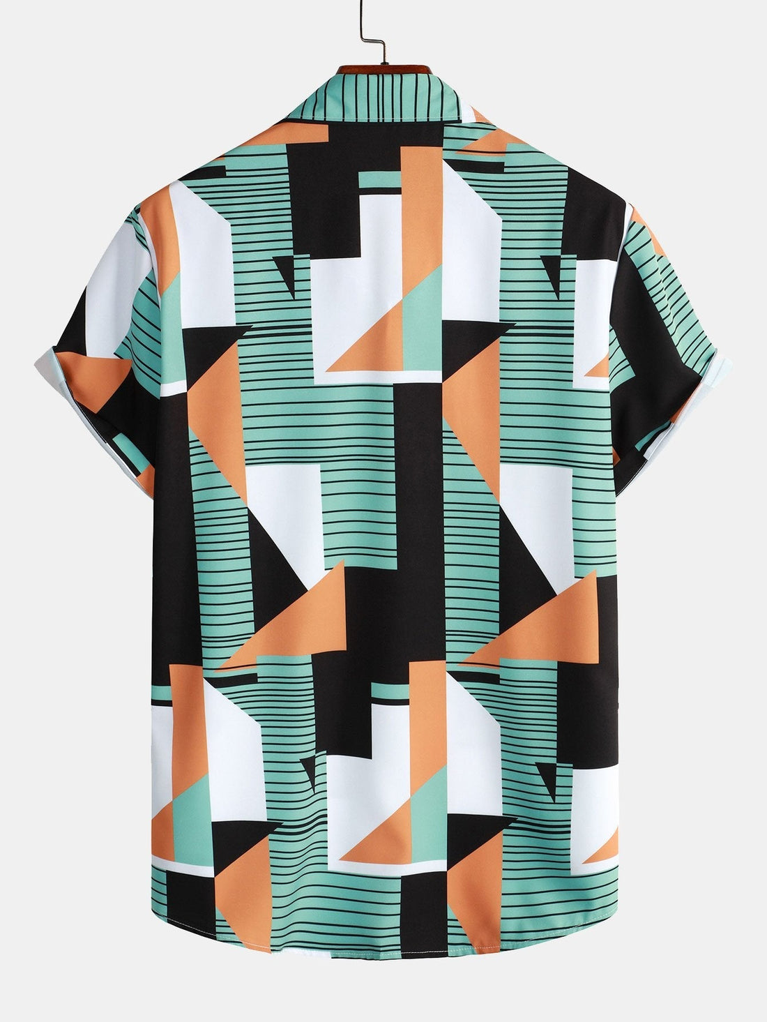 Shirt met geometrische streepprint