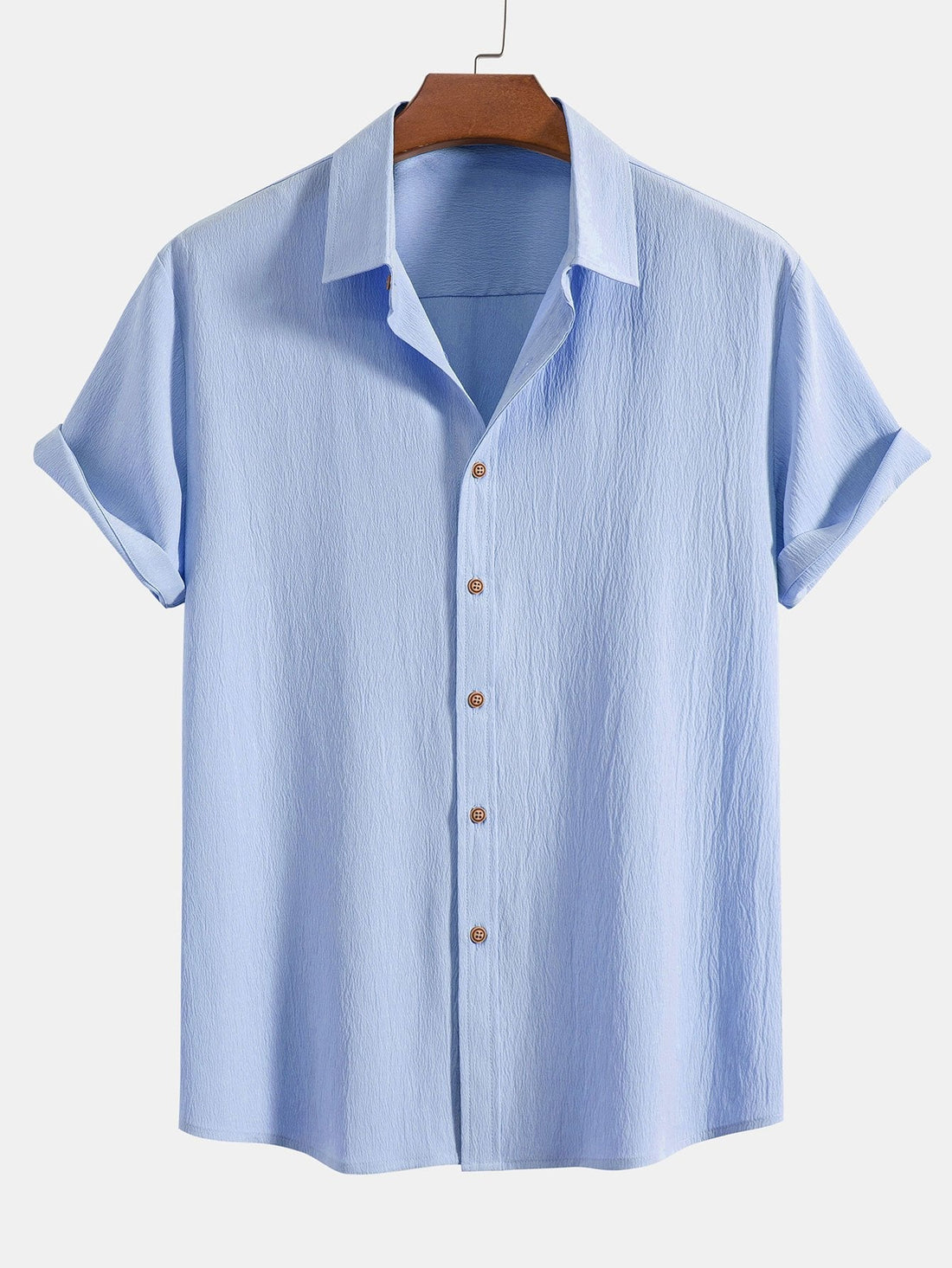 Gerimpeld shirt met structuur