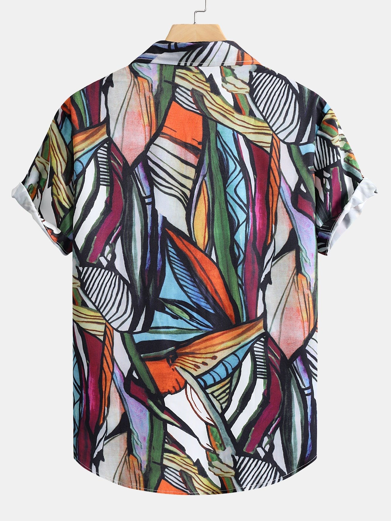 Shirt met abstracte print