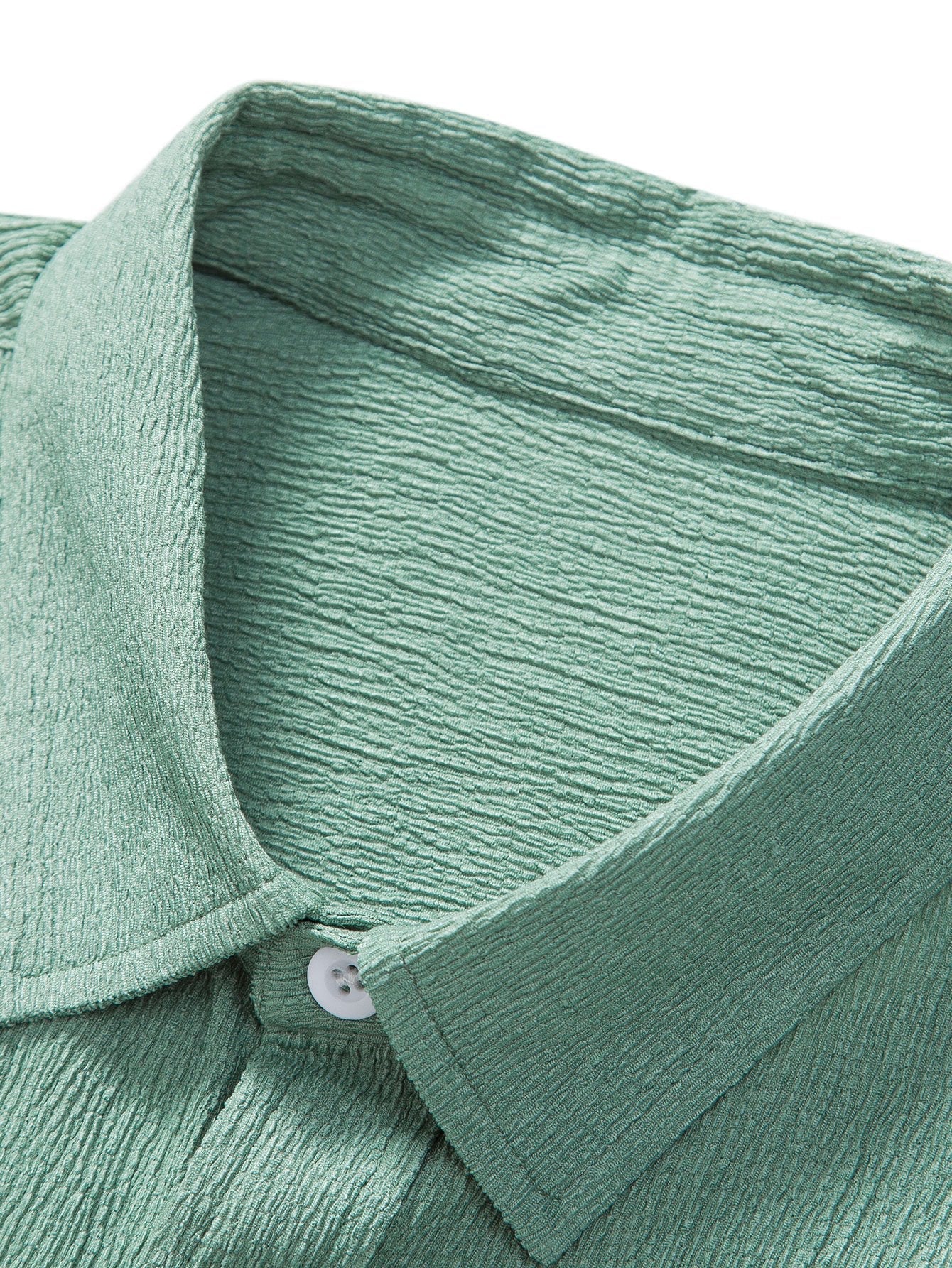 Gerimpeld gestructureerd overhemd met knoopsluiting