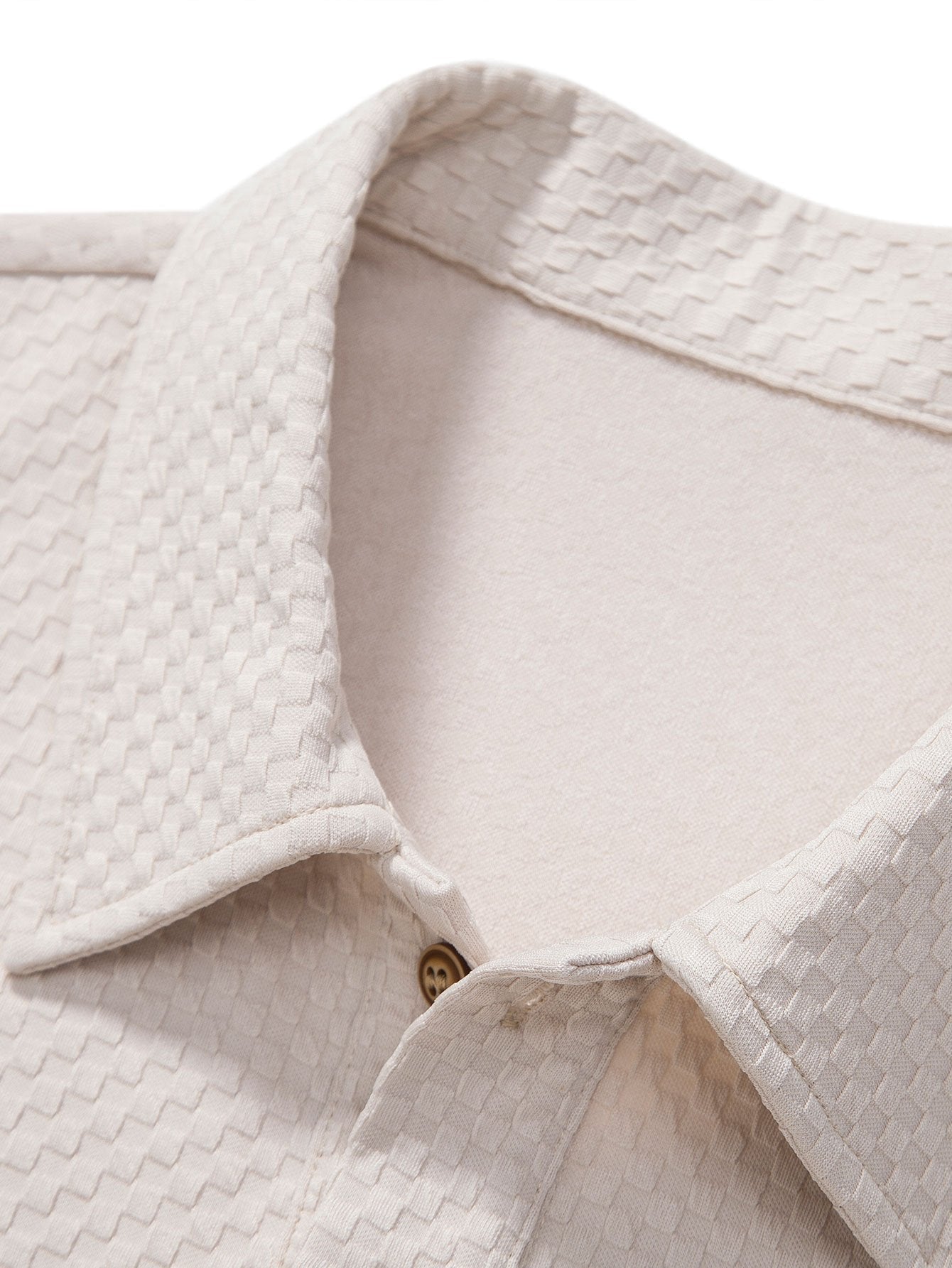 Gebreid geruit poloshirt met jacquard