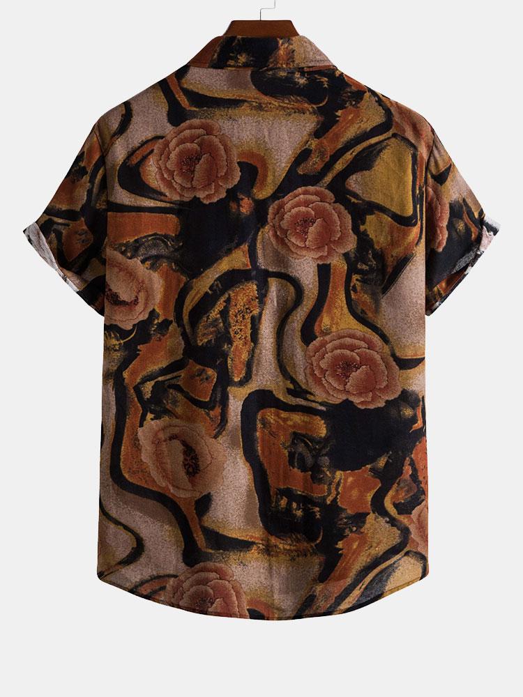 Button Up overhemd met bloemenprint