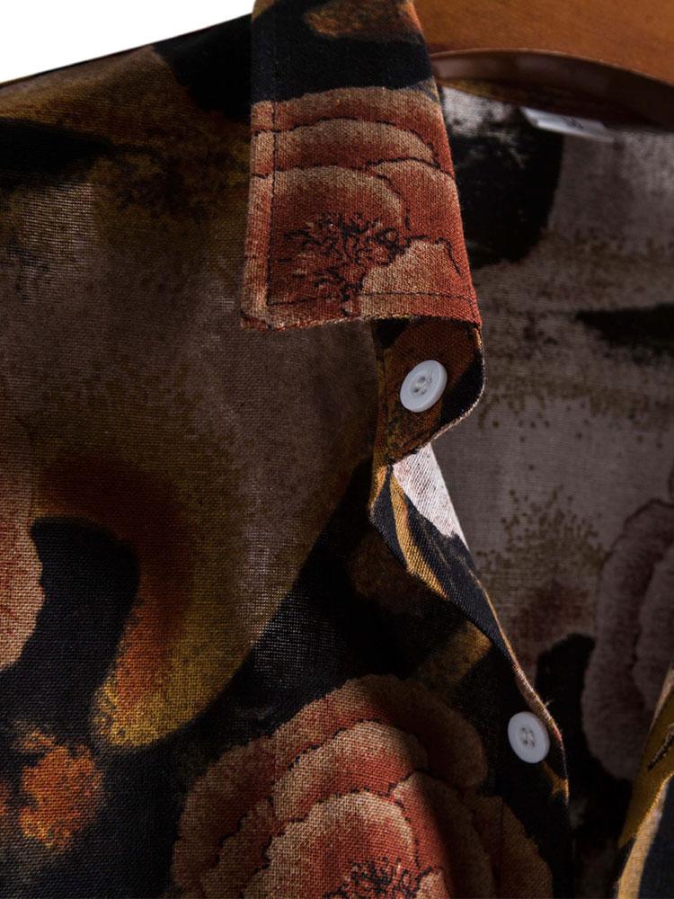 Button Up overhemd met bloemenprint