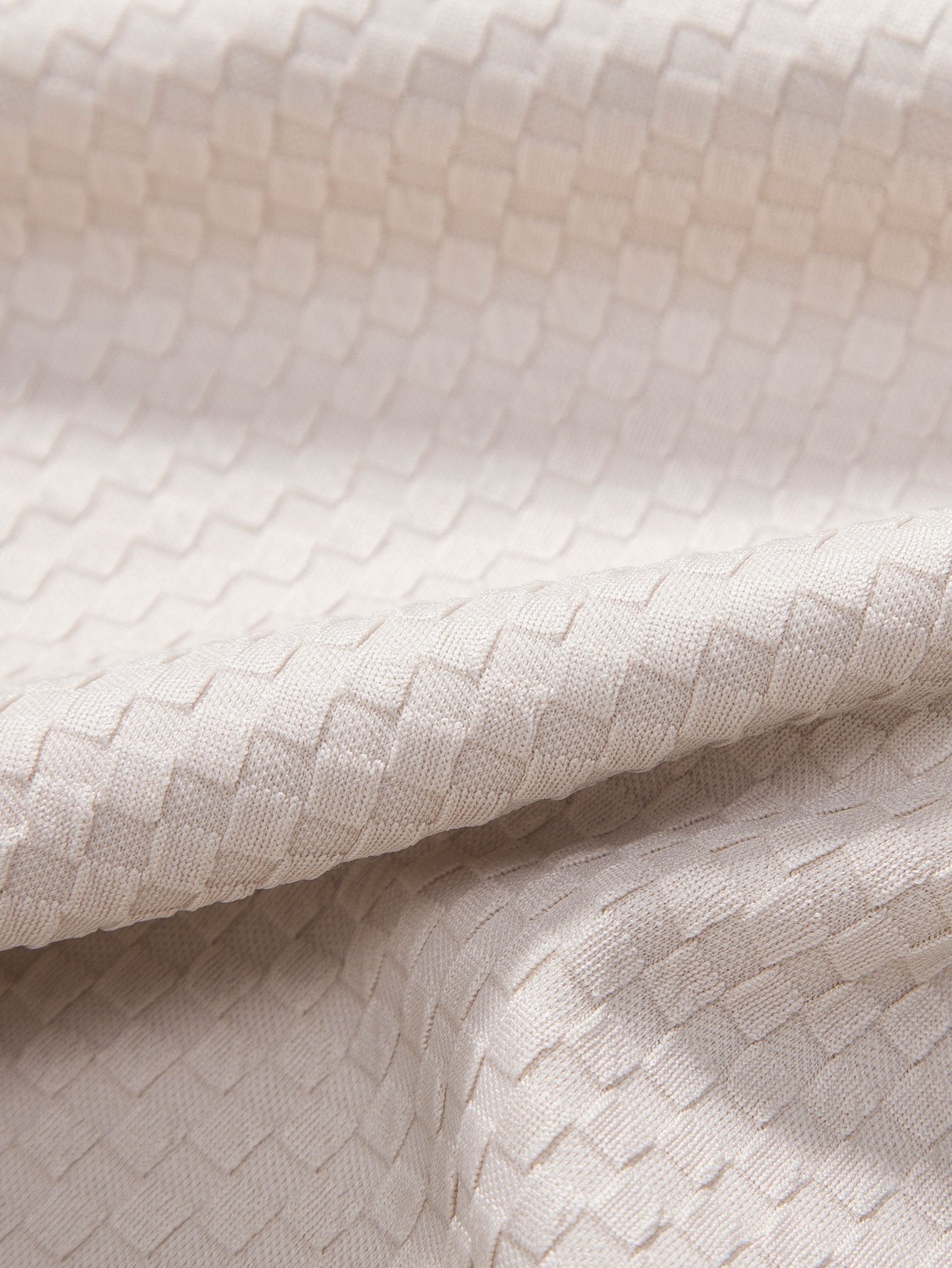 Gebreid geruit poloshirt met jacquard