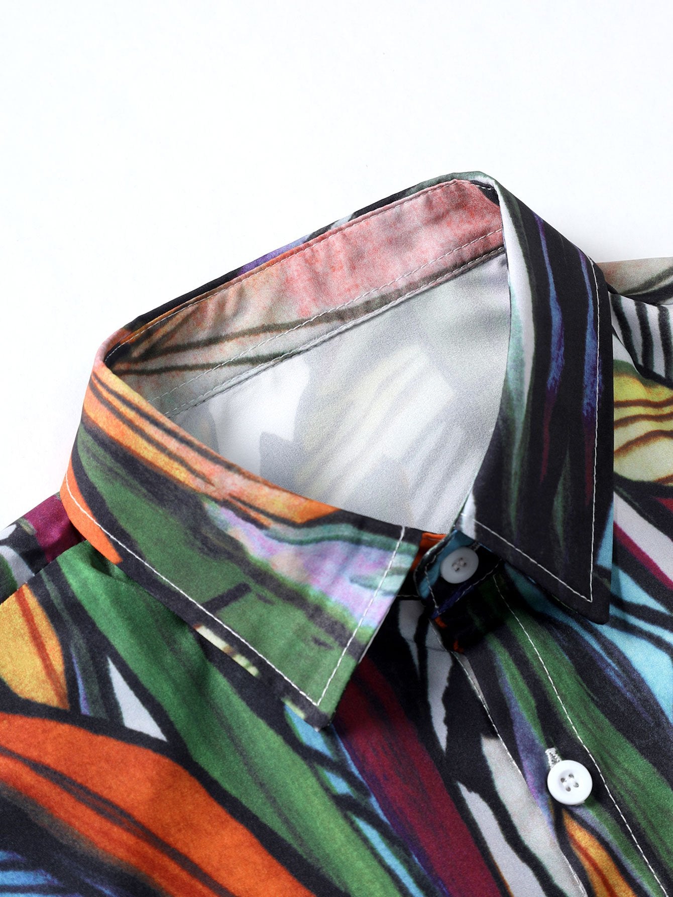 Shirt met abstracte print