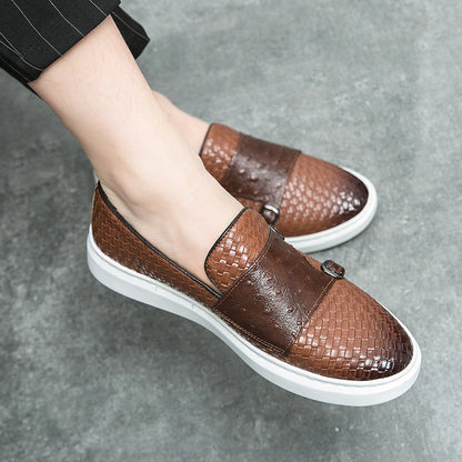 Designer lederen one-pedal loafer