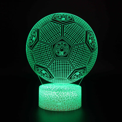Voetbal 3D Illusie LED-Lamp - Nachtlampje - voor de Kamer