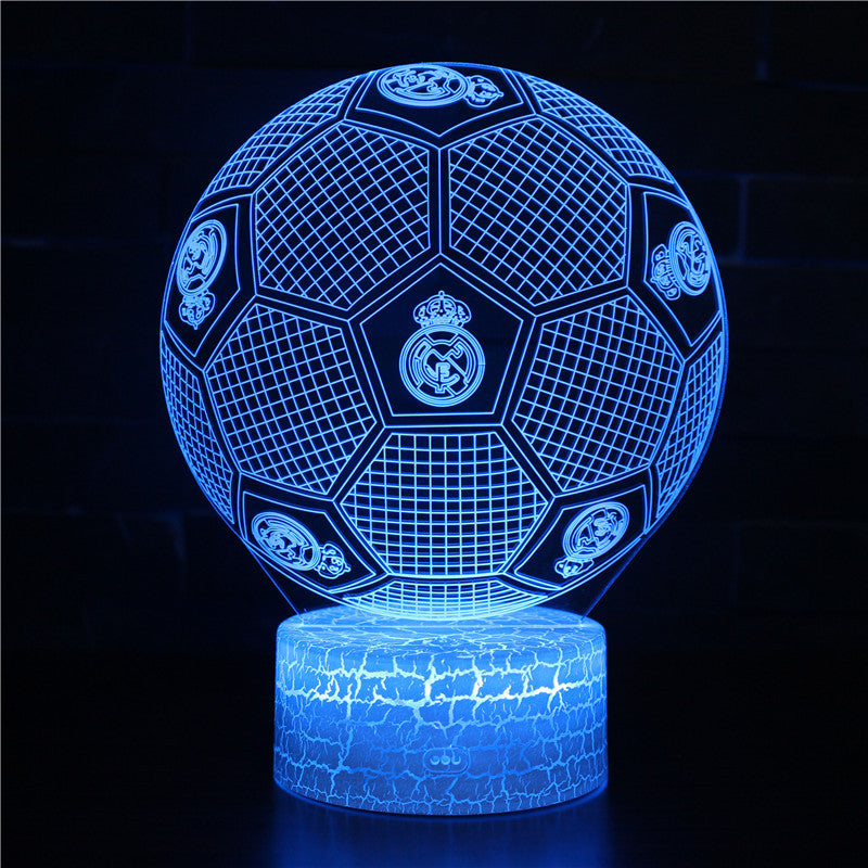 Voetbal 3D Illusie LED-Lamp - Nachtlampje - voor de Kamer