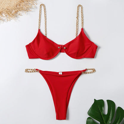 Sexy bikini met kettingdetail