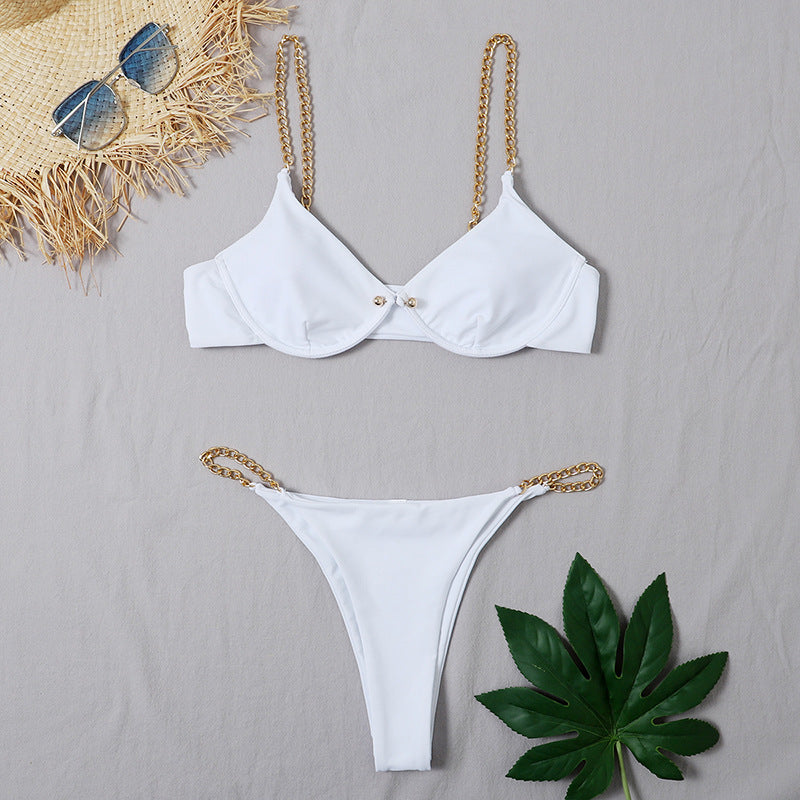 Sexy bikini met kettingdetail