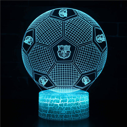 Voetbal 3D Illusie LED-Lamp - Nachtlampje - voor de Kamer