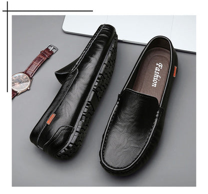 Designer leren loafers in Britse stijl Loafers