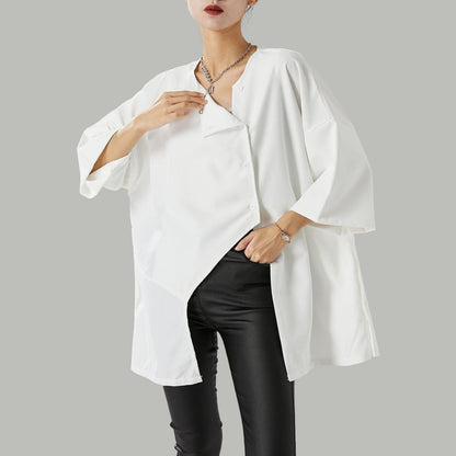 Stijlvolle asymmetrische blouse