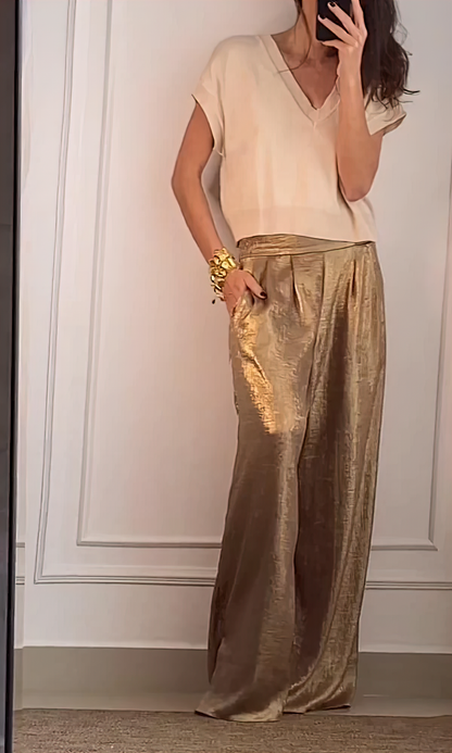 Maelynn | Elegante top en broek set