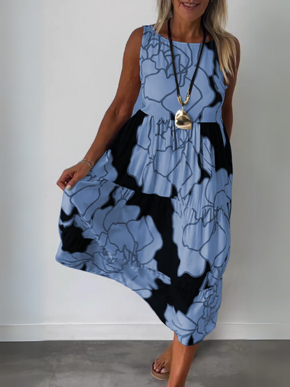 Eveline | Stijlvolle Jurk met Bloemenprint
