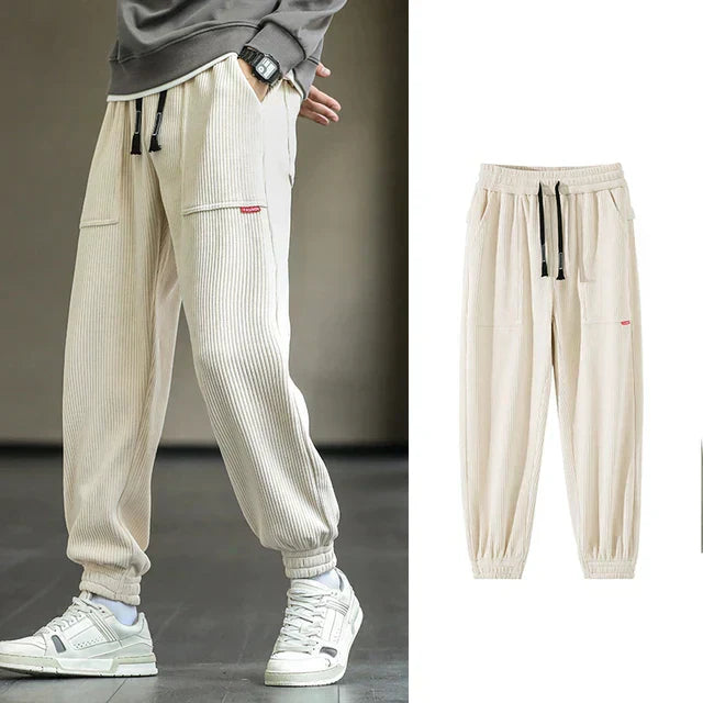 Stijlvolle corduroy joggingbroek