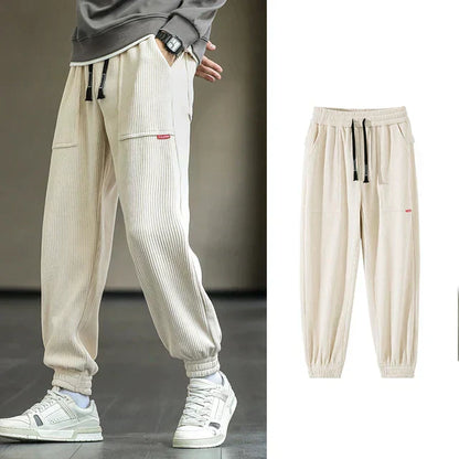 Stijlvolle corduroy joggingbroek