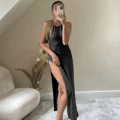 Elegante doorschijnende jurk