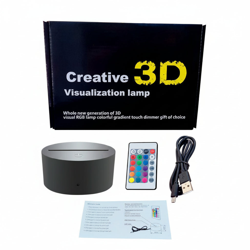 Messi 3D Illusie LED-Lamp - Nachtlampje