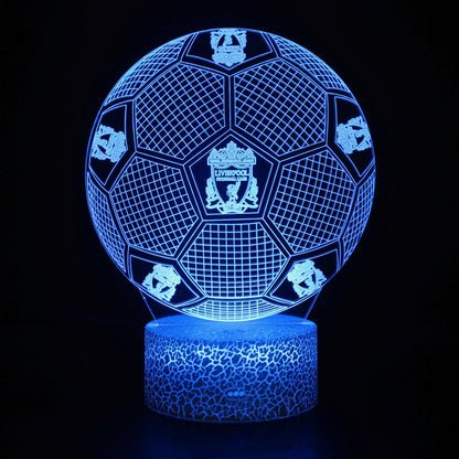 Voetbal 3D Illusie LED-Lamp - Nachtlampje - Cadeau
