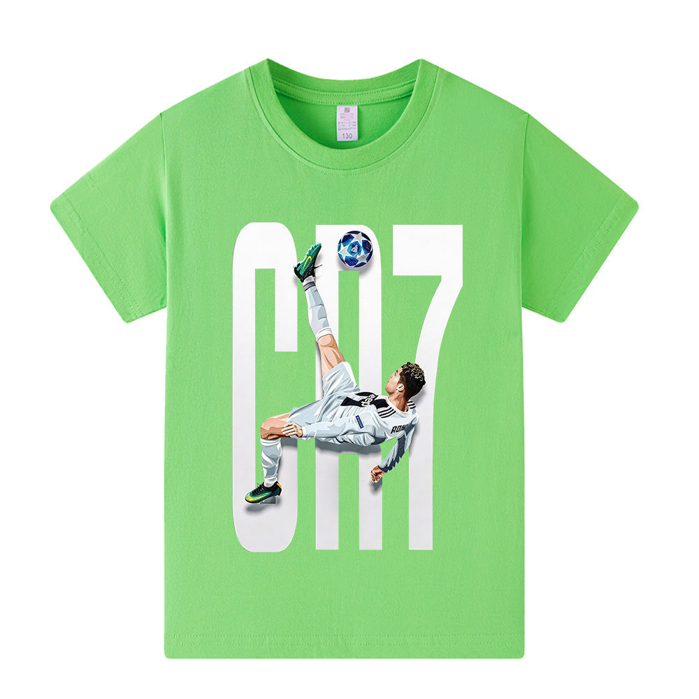 Ronaldo Voetbal T-shirt Kinderen - Licht