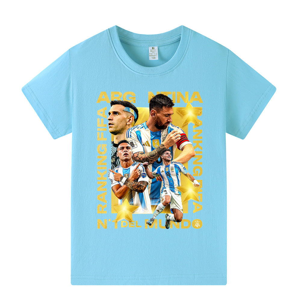 Lionel Messi Voetbal T-shirt Kinderen - Cool Design