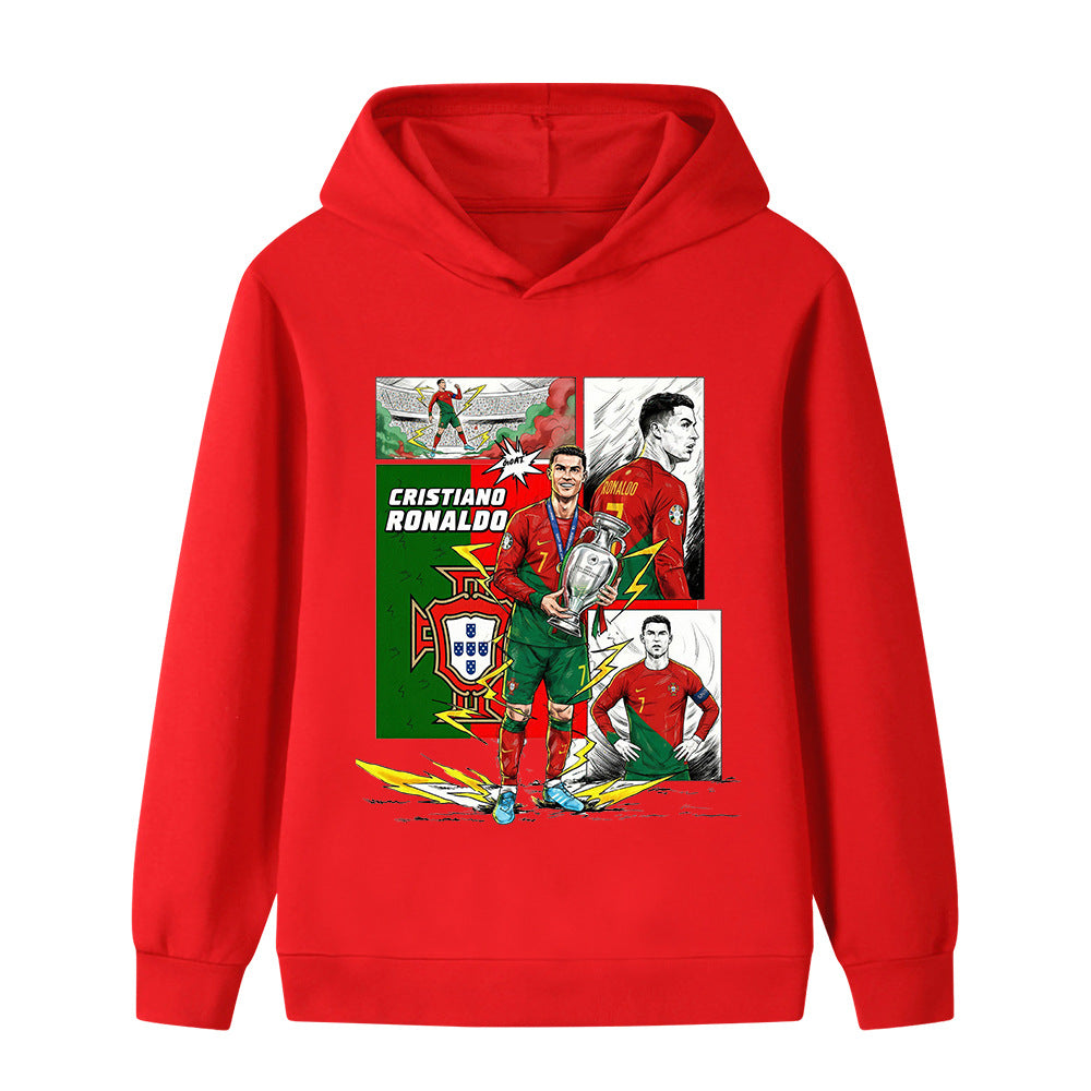 Cristiano Ronaldo Voetbal Hoodie Kinderen - Portugal - Sportief