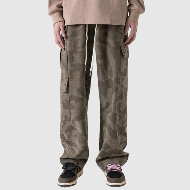 Casual cargobroek in camouflagepatroon