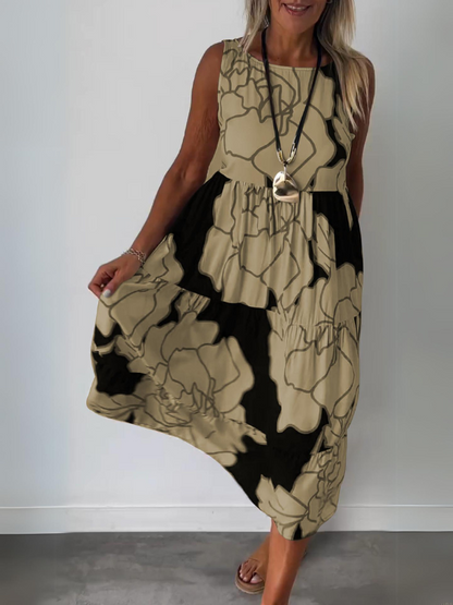 Eveline | Stijlvolle Jurk met Bloemenprint
