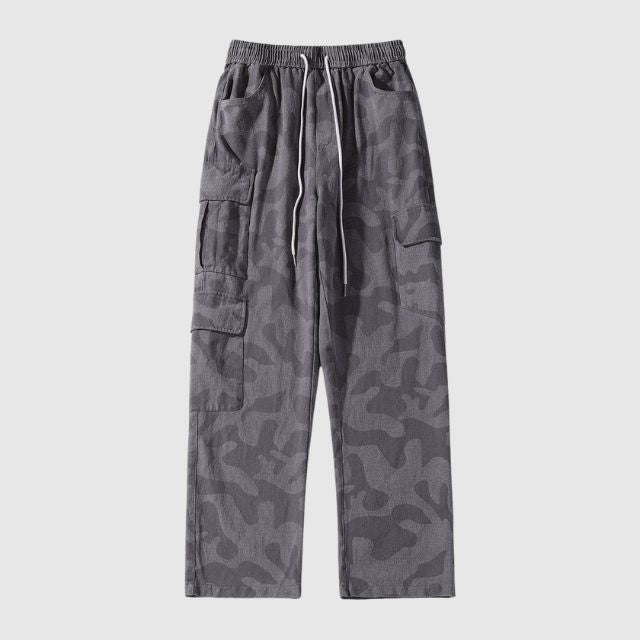 Casual cargobroek in camouflagepatroon