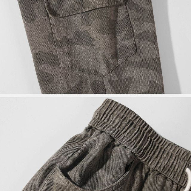 Casual cargobroek in camouflagepatroon