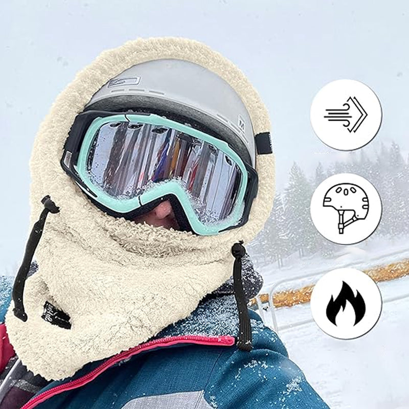 Sherpa skimasker met capuchon