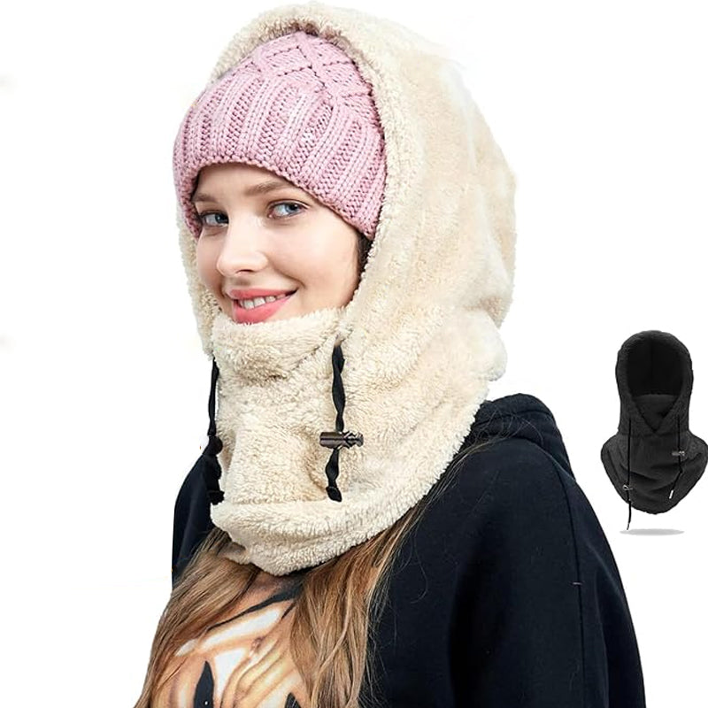 Sherpa skimasker met capuchon