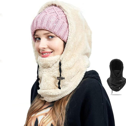 Sherpa skimasker met capuchon