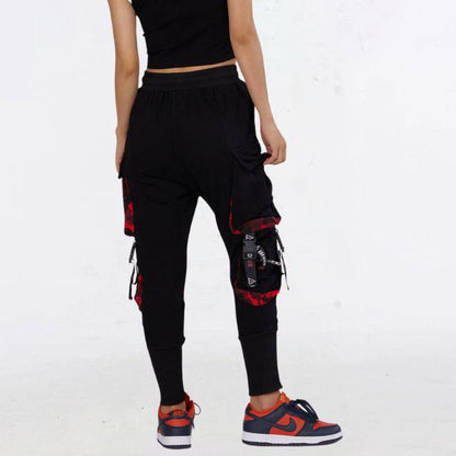 Streetwear joggingbroek met utility straps