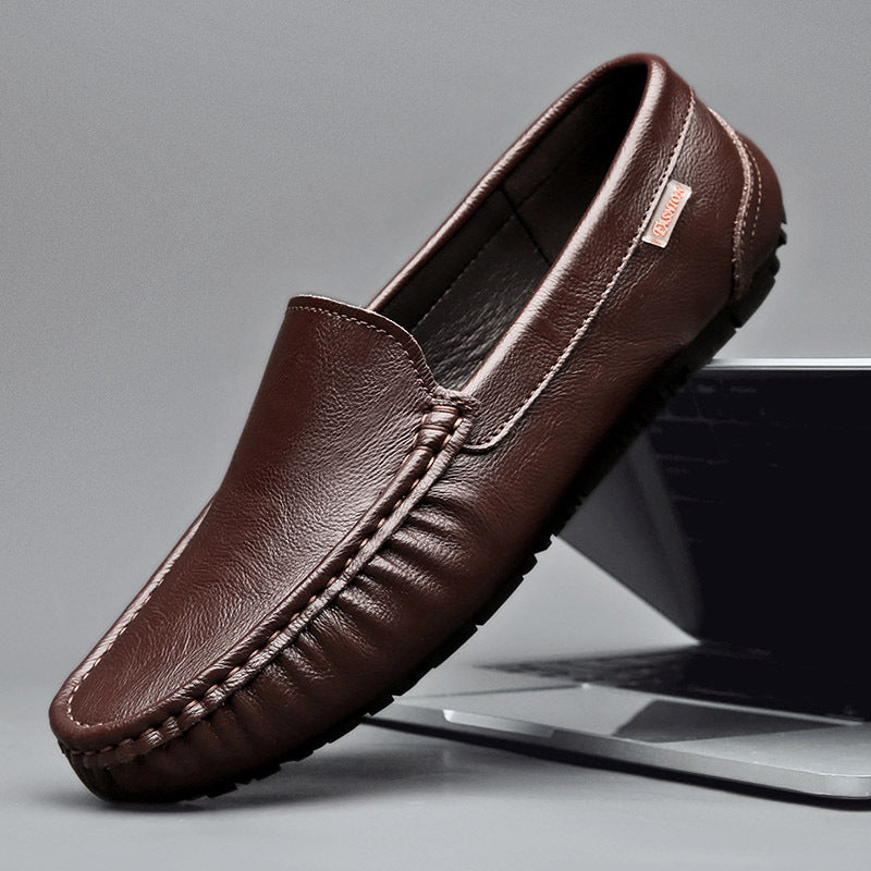 Designer leren loafers in Britse stijl Loafers