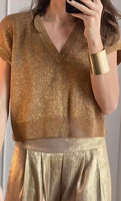 Maelynn | Elegante top en broek set