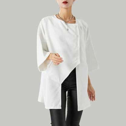 Stijlvolle asymmetrische blouse