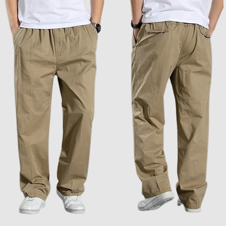 Elastische Taille Recht Heren Cargo Broek