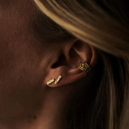 Moderne geometrische staaf oorbellen