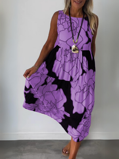Eveline | Stijlvolle Jurk met Bloemenprint